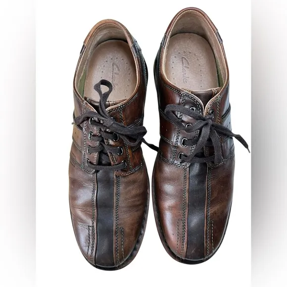 Clarks Touareg Mens Brown Leather Oxford Shoes - Size 13M (70852)