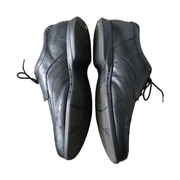 Clarks Unstructured Black Leather  Oxford Derby  Men's Shoes Size 13M
