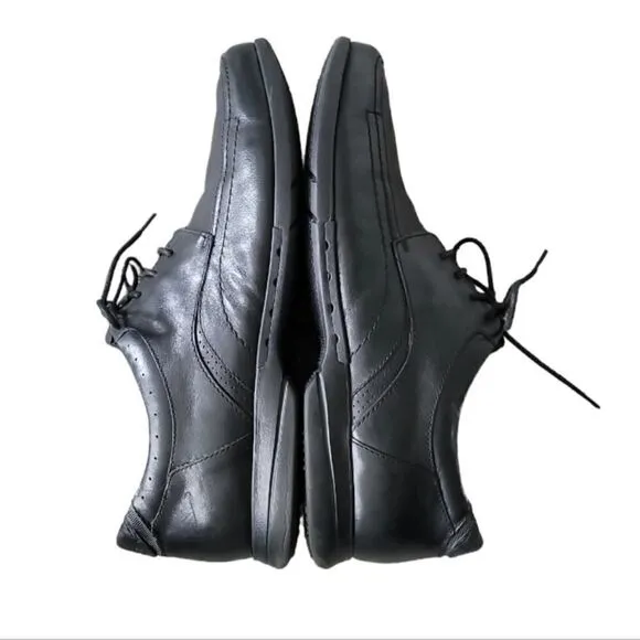 Clarks Unstructured Black Leather  Oxford Derby  Men's Shoes Size 13M