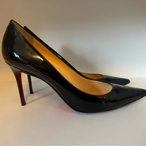 Classic black patent leather Louboutins
