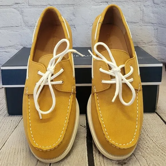 Club Room Men's Elliot Lace-Up Boat Shoes- Sand