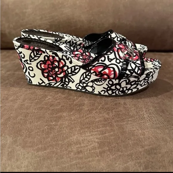 Coach Carissa Poppy Flowers Platform Wedges