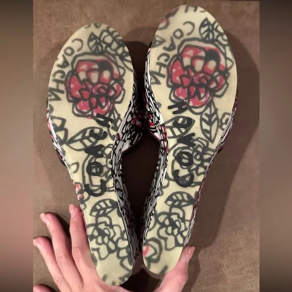 Coach Carissa Poppy Flowers Platform Wedges