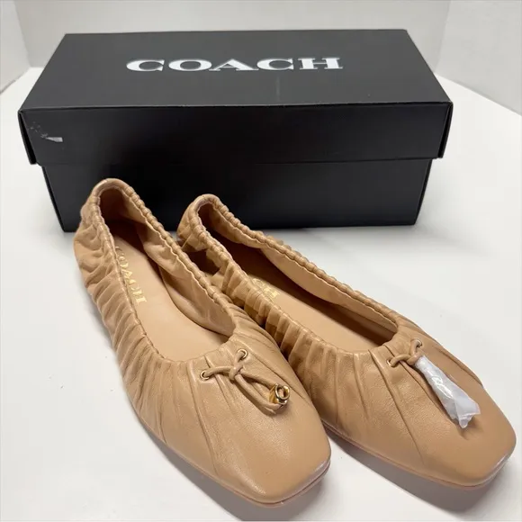 Coach | Eleanor Leather Ballet Flats - New In Box