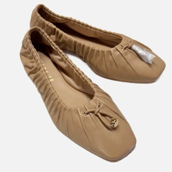 Coach | Eleanor Leather Ballet Flats - New In Box