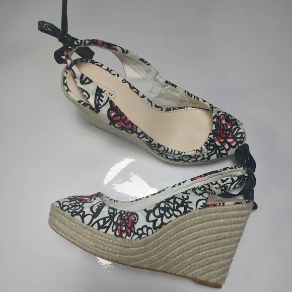 Coach Maritza Poppy Wedges Size 11B