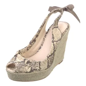 COACH MARITZA SNAKESKIN WEDGES w/Box