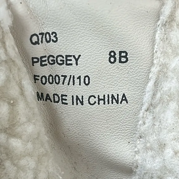 Coach Peggey Boots Signature Multicolor Shearling Lined Lace Up Winter Size 8