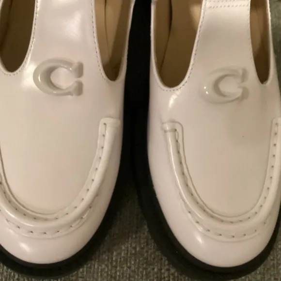 COACH Women's Liv Leather Mary Jane Flats, size 9