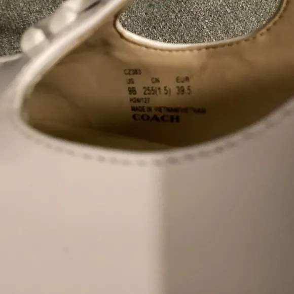 COACH Women's Liv Leather Mary Jane Flats, size 9