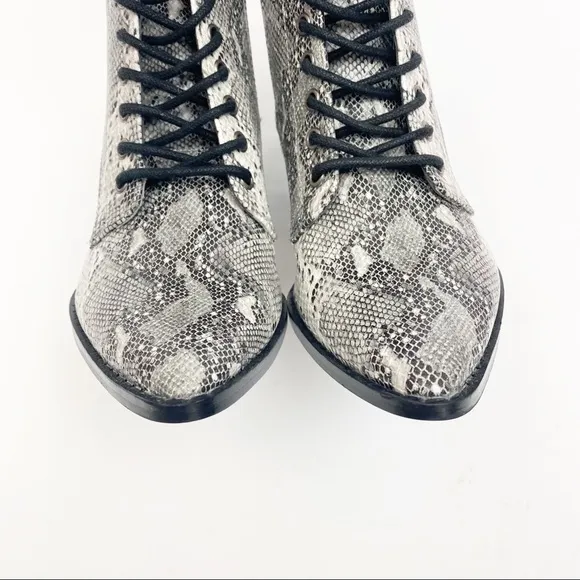 Coconuts By Matisse X Free People Cody Vegan Leather Lace Up Boots: Snakeskin