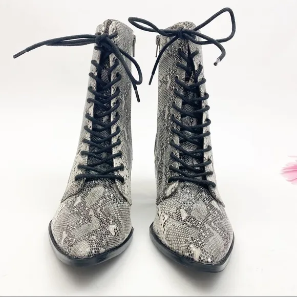 Coconuts By Matisse X Free People Cody Vegan Leather Lace Up Boots: Snakeskin