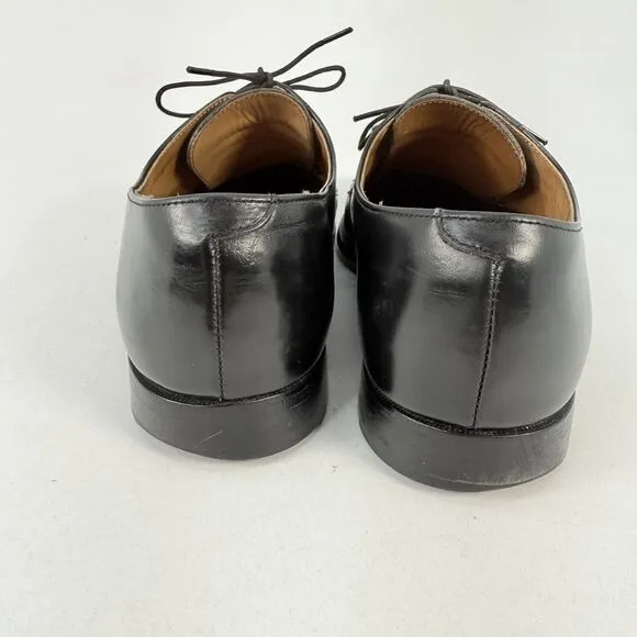 Cole Haan 11825 Black Leather Split Toe Oxford Derby Shoes 10 Vtg Made in USA