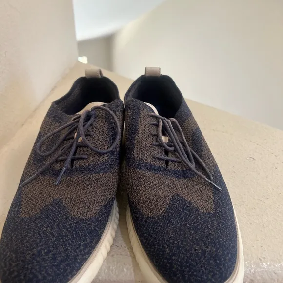 Cole Haan 2.Zerogrand Mens 10M US Blue Stitchlite Wingtip Oxford Shoes C27880 13