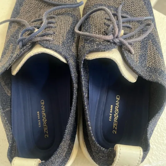 Cole Haan 2.Zerogrand Mens 10M US Blue Stitchlite Wingtip Oxford Shoes C27880 13