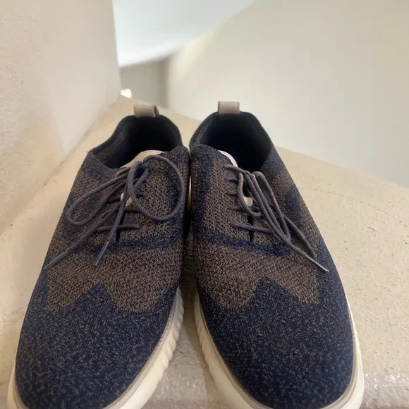 Cole Haan 2.Zerogrand Mens 10M US Blue Stitchlite Wingtip Oxford Shoes C27880 13