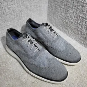Cole Haan 2.Zerogrand Men's Size 12M Gray Stitchlite Wingtip Oxford Shoes C27565