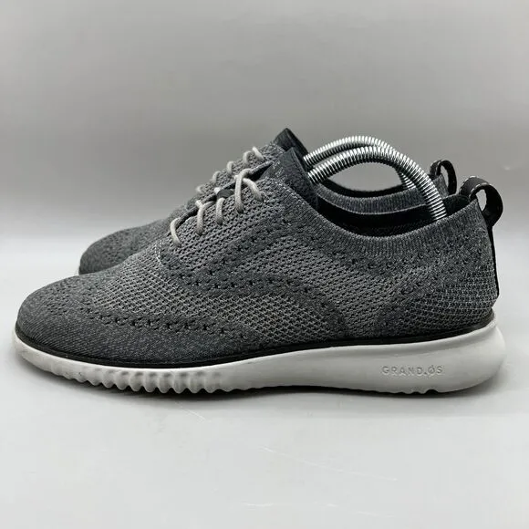 Cole Haan 2.Zerogrand Men's Size 9 M Gray Stitchlite Wingtip Oxford Shoes C27565