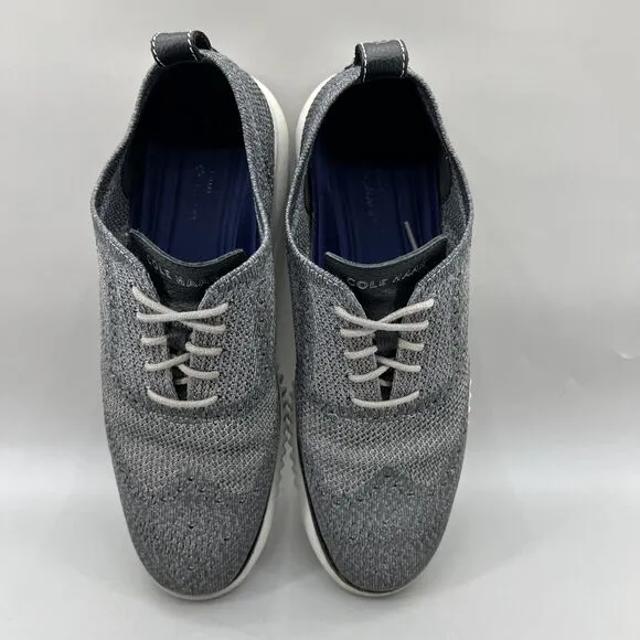 Cole Haan 2.Zerogrand Men's Size 9 M Gray Stitchlite Wingtip Oxford Shoes C27565