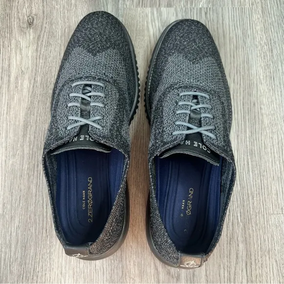 Cole Haan 2.Zerogrand Stitchlite C27563 Oxford Gray Black Shoes Men's Size 9.5