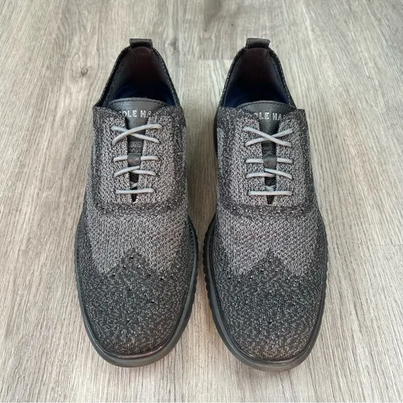 Cole Haan 2.Zerogrand Stitchlite C27563 Oxford Gray Black Shoes Men's Size 9.5