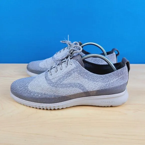 Cole Haan 2.Zerogrand Stitchlite Mens Size 10‎ Shoes Grey Wingtip Oxford C28827