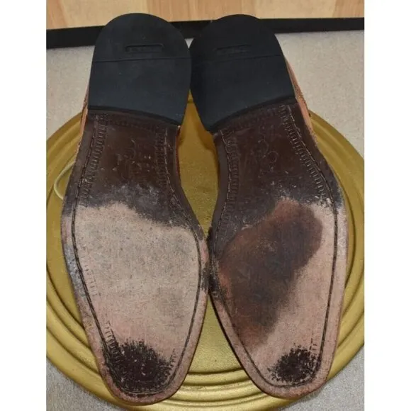 Cole Haan Air Giraldo Men's Shoes 9.5 Brown Leather Wingtip Oxford Office