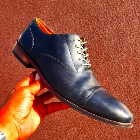 COLE HAAN (BLUE) Cap Toe Leather Derby
