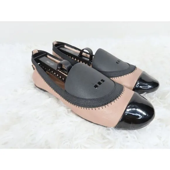 Cole Haan Deltona Gore Casual Ballet Tan and Black Flat Shoes Womens Size 7