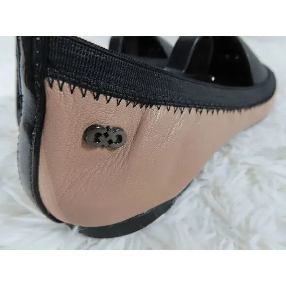 Cole Haan Deltona Gore Casual Ballet Tan and Black Flat Shoes Womens Size 7