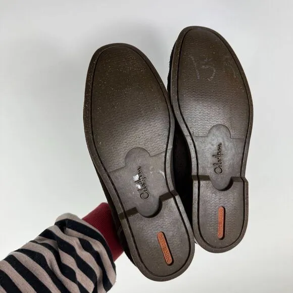 Cole Haan Dominick Boat shoes Men's 10 Dark Brown Suede Lace-Up Low Top Classic