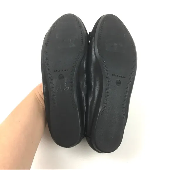 Cole Haan elme grand os leather ballet flats black
