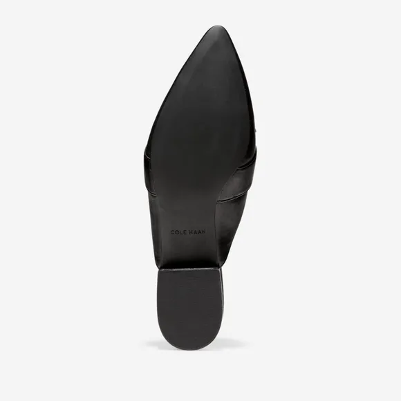 Cole Haan Emily Black Leather Mules Flats Sandals