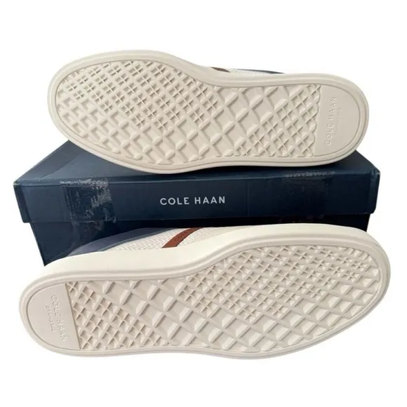 Cole Haan Grand Crosscourt Winner Sneaker Ivory Navy Blazer Men’s Size 11 Medium