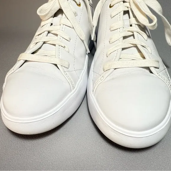 Cole Haan Grand OS Classic White Leather Sneakers 8B