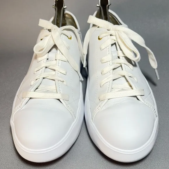 Cole Haan Grand OS Classic White Leather Sneakers 8B