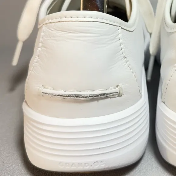 Cole Haan Grand OS Classic White Leather Sneakers 8B