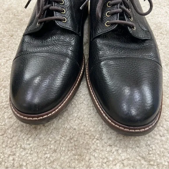 Cole Haan Grand OS Men Watson Black Leather Oxford Cap Toe Derby Sz 10 M C26150,