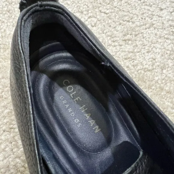 Cole Haan Grand OS Men Watson Black Leather Oxford Cap Toe Derby Sz 10 M C26150,