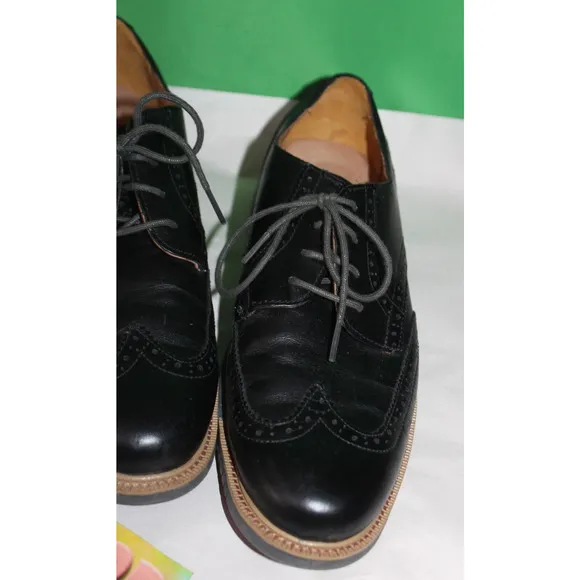 Cole Haan Grand OS Men's Black Dress Shoes Size 9.5M FT C21825 B16 Wingtip Derby
