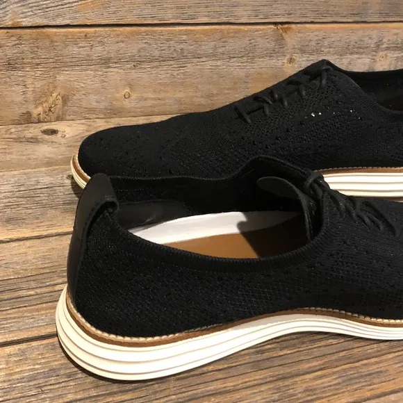 Cole Haan Grand OS Shoes Mens 11.5 M Black Wingtip Oxford Stitchlite C27959
