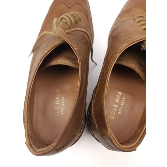 Cole Haan Grand OS Warren Welt Men’s Size 10.5 Brown C24012 Wingtip Oxford Shoes