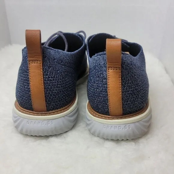 Cole Haan GrandEvolution Stitchlite Oxford Blue Knit Grand OS Mens Shoes Size 13