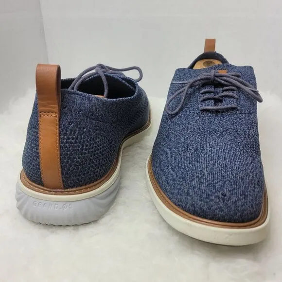 Cole Haan GrandEvolution Stitchlite Oxford Blue Knit Grand OS Mens Shoes Size 13