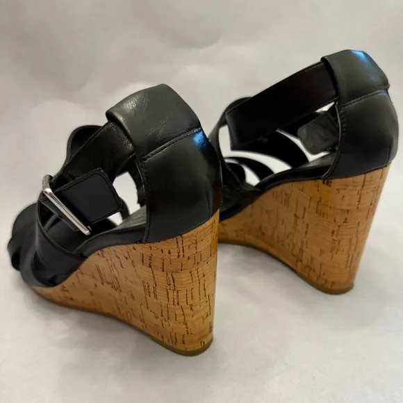 COLE HAAN Jillian Platform Wedge Sandals Sz 6