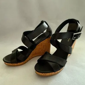 COLE HAAN Jillian Platform Wedge Sandals Sz 6