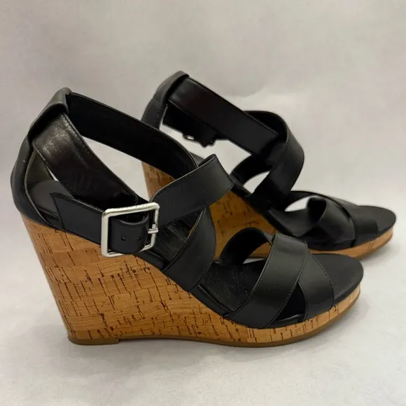 COLE HAAN Jillian Platform Wedge Sandals Sz 6