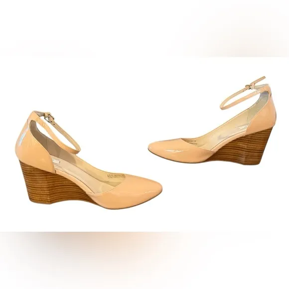 Cole Haan Lacey Ankle Strap Wedge Women’s Size 9 Nude