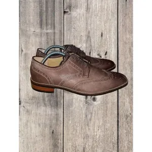 Cole Haan Lenox Hill Men's Brown Leather Wingtip Oxford Shoes N6381* Size 9.5M