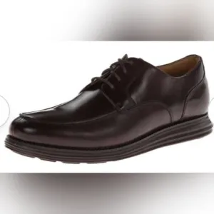 COLE HAAN Lunar Grand Brown Leather Oxford Shoes - Size 10.5